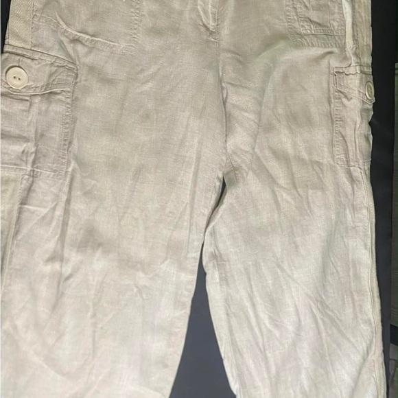 George Womens Light Linen Cream Chinos - Picture 5 of 7